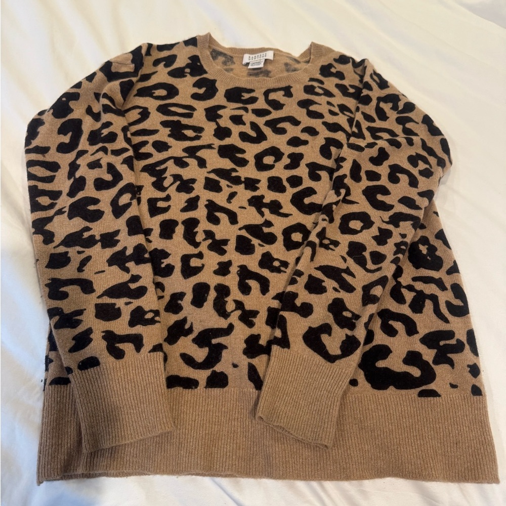 Barneys New York Leopard Sweater